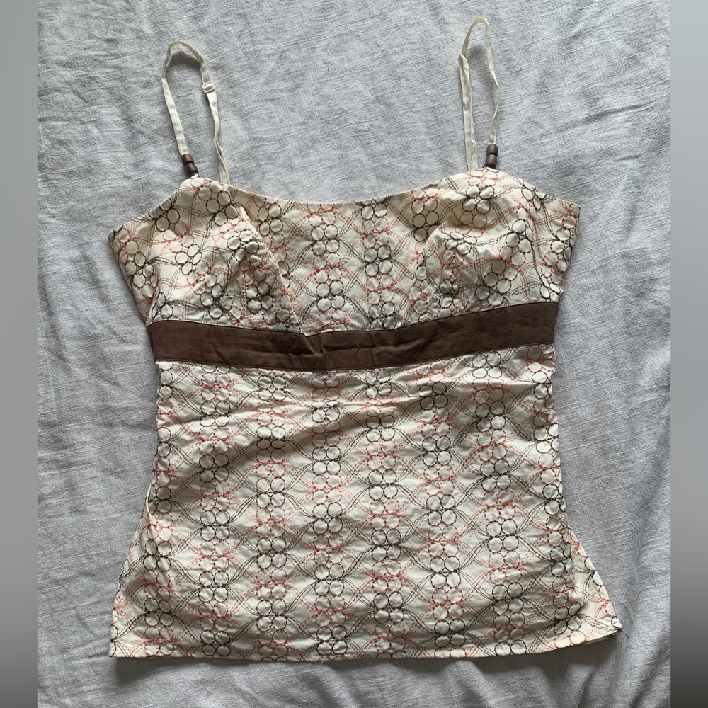 90s Embroidered Tank Top Blouse | Loft